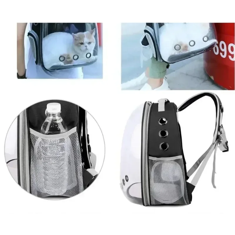 Adea Capsule Transparent Cat Bag Outgoing Breathable Backpack Pet Bag Oxford Cloth Hand Cat Bag Pet Supplies