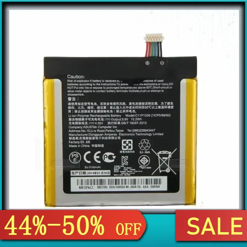 Battery Powerful Polymer Li-Ion For Asus Fonepad Note FHD 6 ME560CG C11P1309 3130Mah