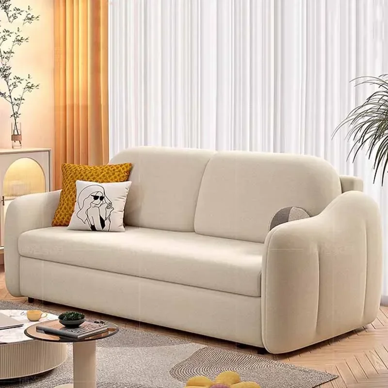 Multifunctional Folding Sofa Bed Living Room Apartment Interior Sofa Minimalist Elegant Divani Da Soggiorno Home Decoration