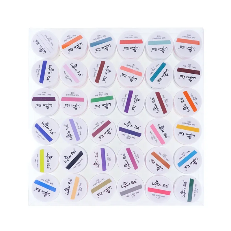 36 Colors Set Nail UV Gel Polish Builder Decorations Nails for Nail Art Tips Extension Manicure DIY Tool Nail Polish Glue