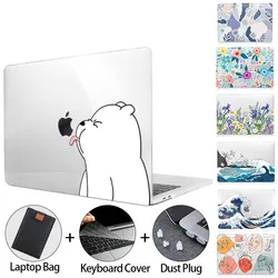 MTT Laptop Case for Macbook Air 13.6 M2 A2681 2022 Pro 13 14 15 16 M1 Crystal Hard Cover For Mac Pro 13 funda a2338 a2337 a2442