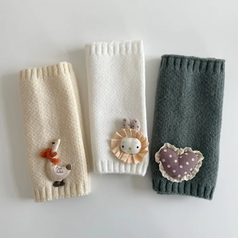 Bebé invierno cubierta de cuello a prueba de viento niños y niñas Otoño e Invierno viaje al aire libre bufanda de punto caliente niños bufanda de Color caramelo ZX07