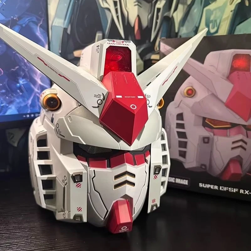 

Mask Advanced Mobile Suit Ancestor Mech Robot Helmet With Light Touch Control Fash Trendtoy Cosplay Halloween Christmas Toy Gift