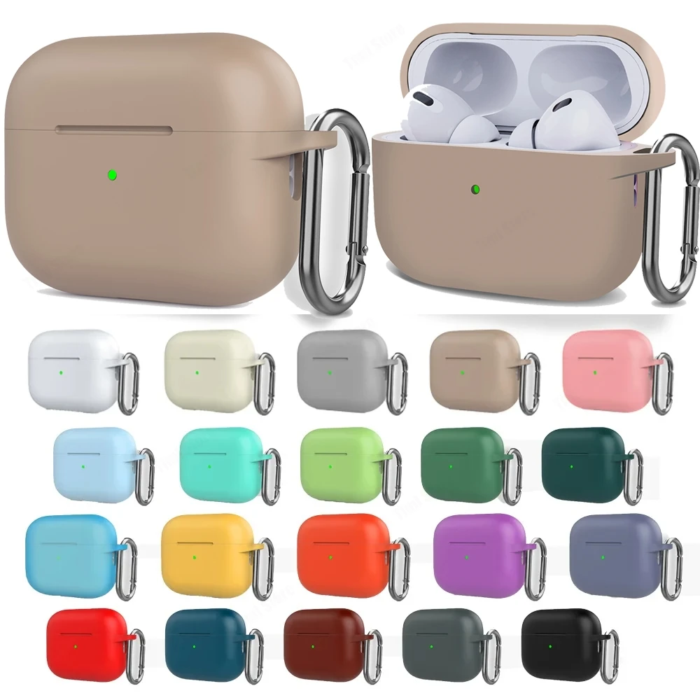 Headphones Case For AirPods Pro 2 2nd 2022 Protective Cases For Apple AirPods Pro2 Pro 2 Generation Silicone Earphone Cover Hook