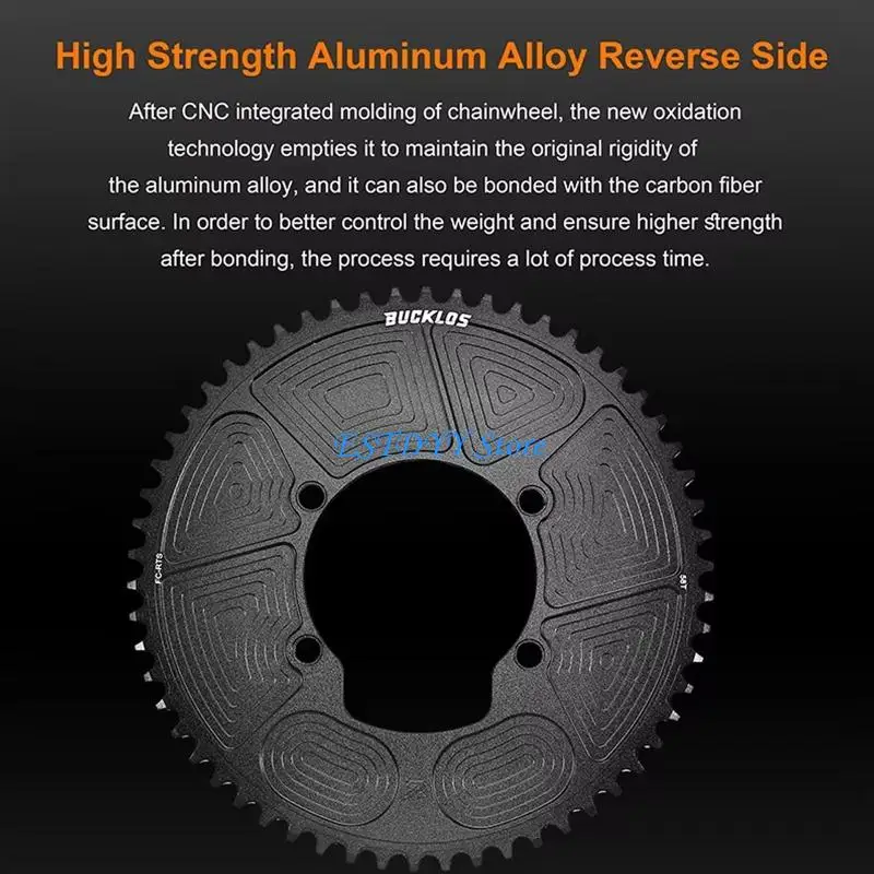 

G6DE Aluminum Metal Round Narrow Wide Chainring Road Bike Chainwheel for R7000 R8000 R9100 Bicycles Cycling Accessories