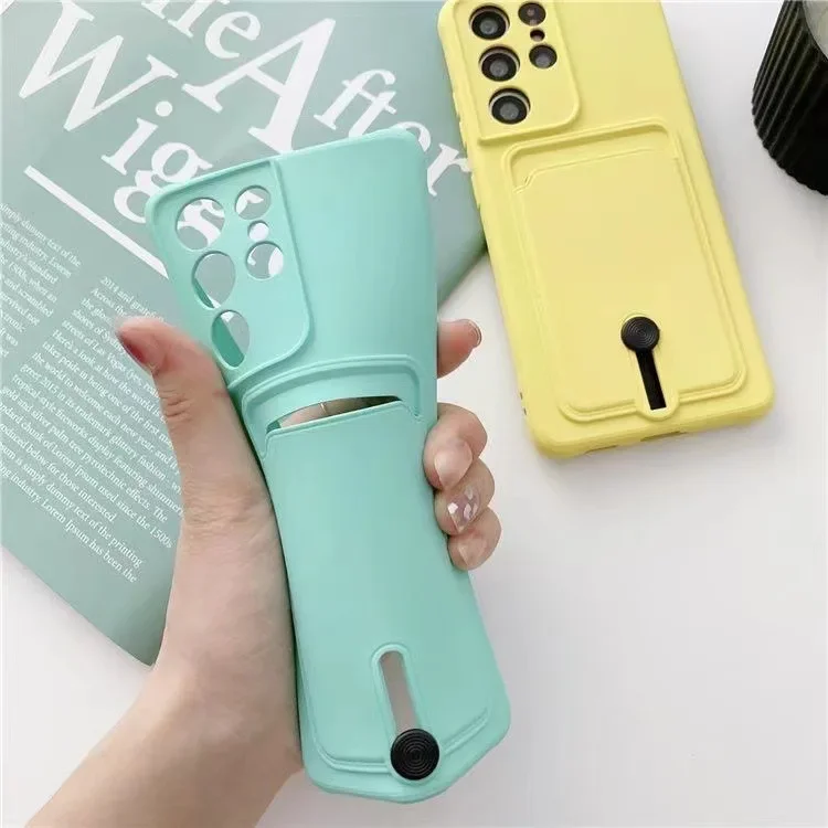 Kartenhalter Brieftasche Handyhülle für Samsung Galaxy S25 Ultra S24 Plus S23 FE A55 A56 A36 A06 A16 A07 A17 Silikon Soft Cover – Detail 3