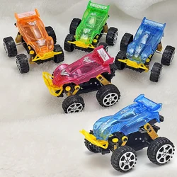 Children's Educational Toys Mini Plastic Buggy Vehicles Pull Back Diecast Car Model Simulated Transparent Sports Car Toys Gift