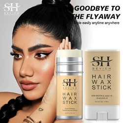 Hair Wax Stick Professional Broken Hair Artifact Hair Wax Hair Styling Wax Portable Stick Gel Cream Non-Greasy Style Hair Wax