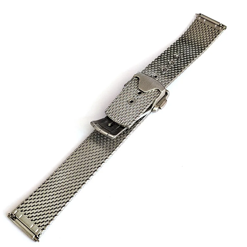 20mm Milanese Mesh 316L Stainless Steel Bracelet For OMEGA Seamaster 300 No Time To Die 007 Quick Release Watch Strap Metal Band