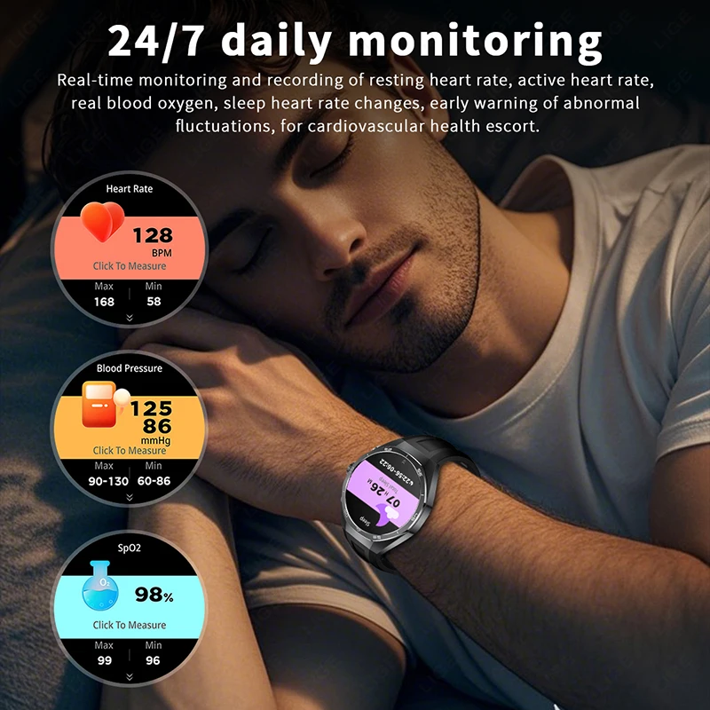 2026 NEW For Android TWS Music Earbuds Smart Watch NFC AMOLED BluetoothCall Heart Rate Blood Oxygen Monitor Smartwatch Headphone