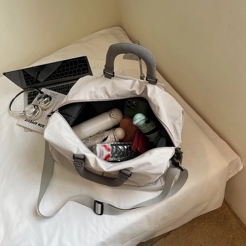 المرأة السفر الأمتعة حقائب كتف عادية في الهواء الطلق السفر قصيرة TripTote حقيبة المحمولة التنقل الصالة الرياضية اللياقة البدنية حقيبة يد رياضية #4