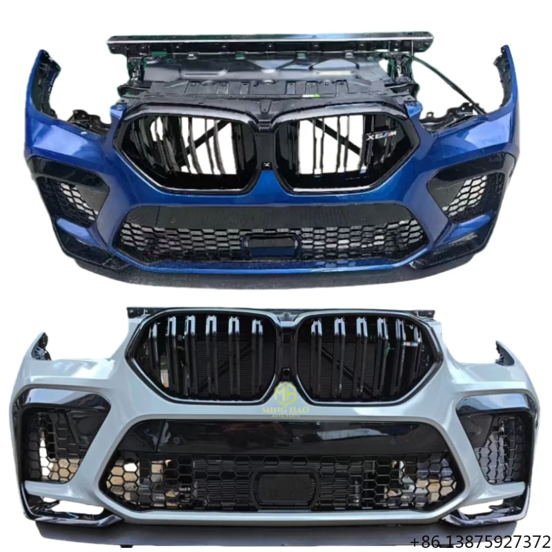 

for X6 G06 front bumper, radiator, grille, headlights, fog lights, radar, electronic fan, windshield, for X6 F96 bumper