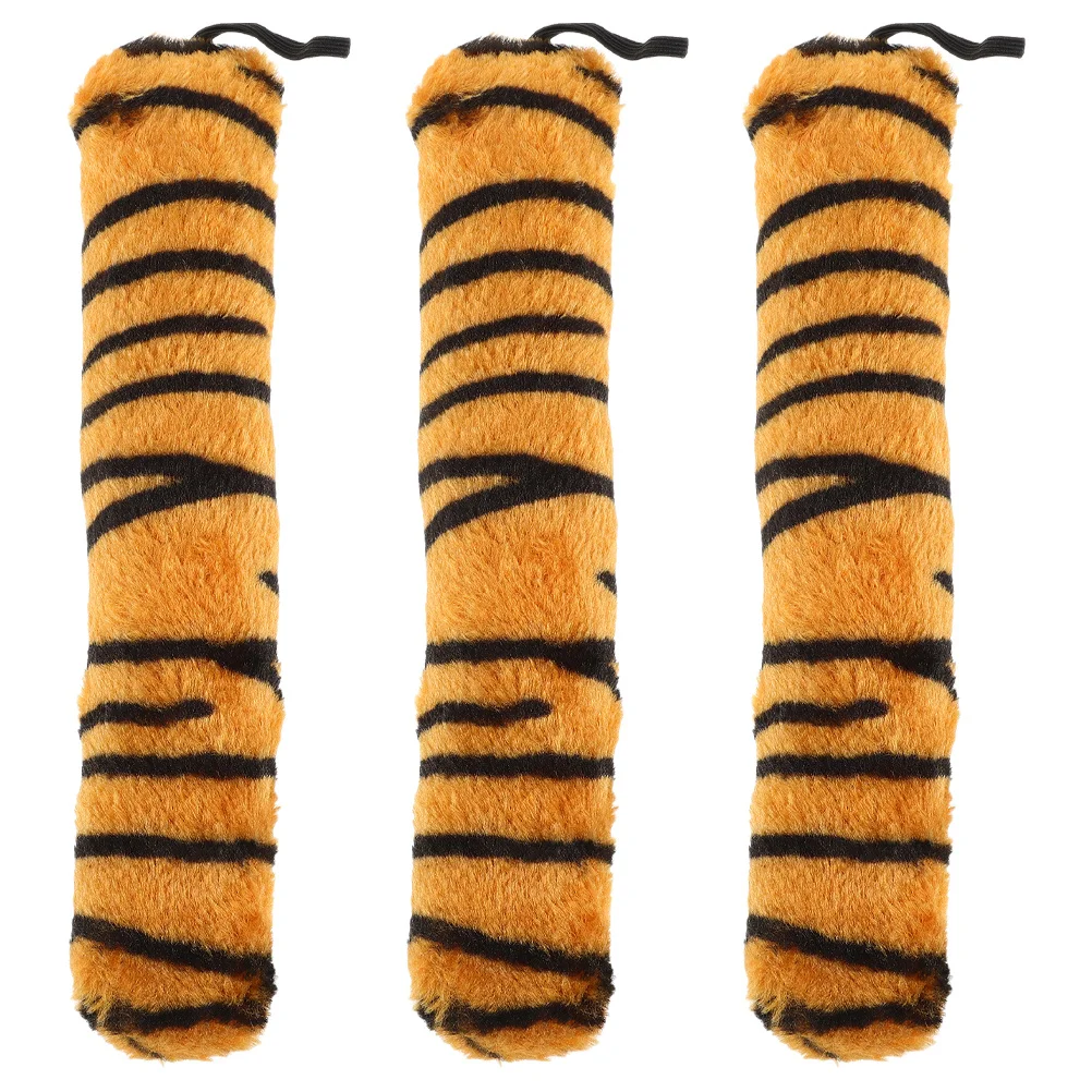 

3pcs Tiger Tail Costume Prop Animal Tail For Kids Women Adults Halloween Carnival Party Dress Up Accessories Stuffed Animal