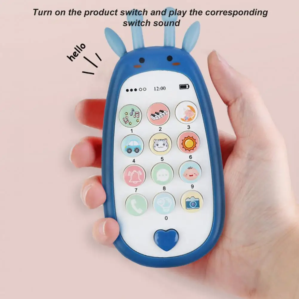 아기 아동용 ABS 어린이 시뮬레이션 전화 모델, 사랑스러운 모양, 빛과 소리, 전화 장난감