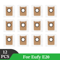 Replacement Dust Bags Compatible with eufy E20, Robot Vacuum Parts Accessories Disposable Bags, 12-Pack E20 Vacuum Bag.