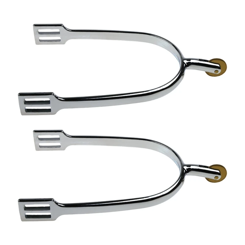 Q39E Durability Zincs Alloys Horse Cycling Spurs 30mm Neck for Equestrians Sports