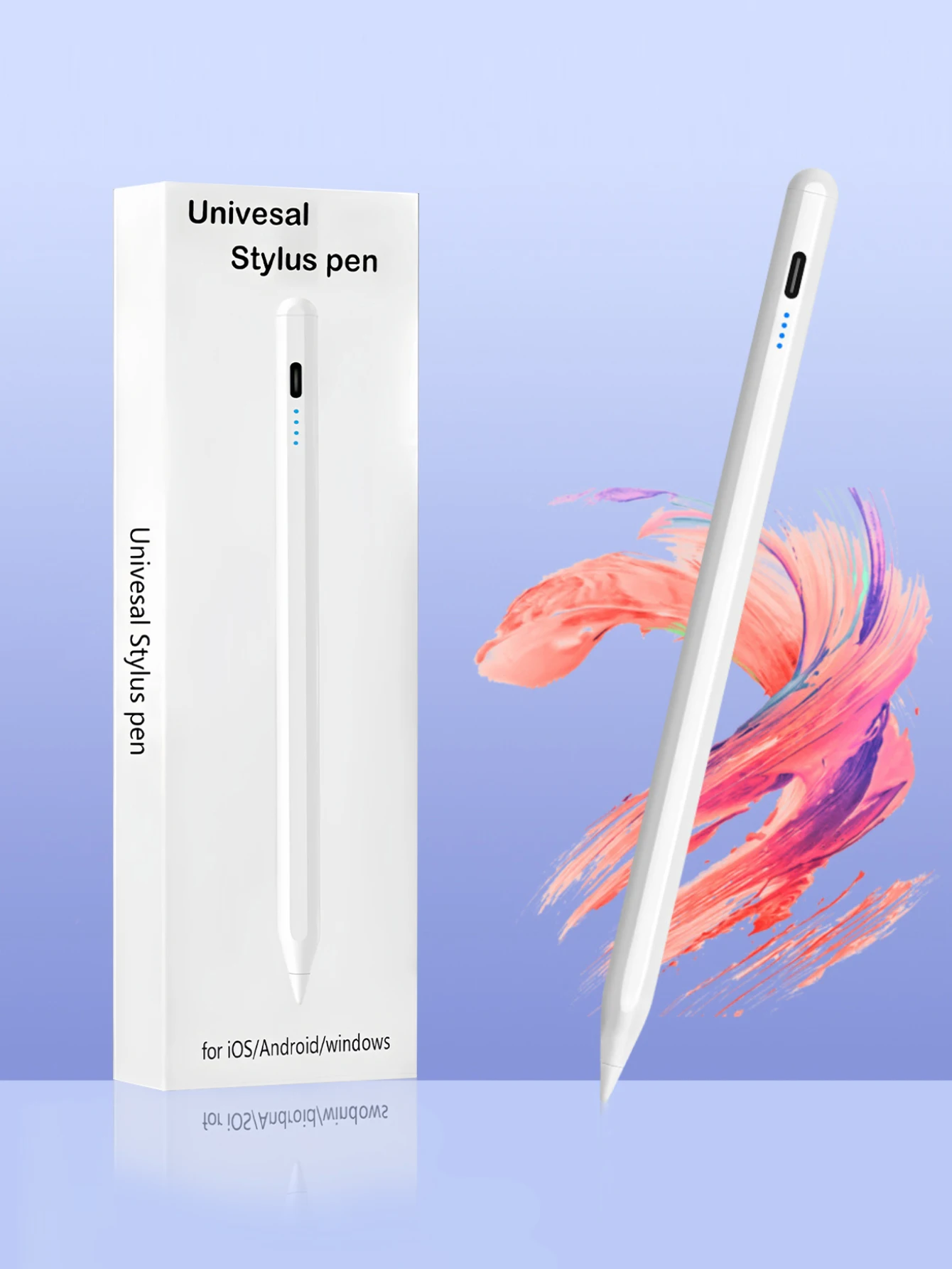 Universal Touchscreen Capacitive Pen for iPad, Android Phone & Tablet with Charging and Handwriting Function