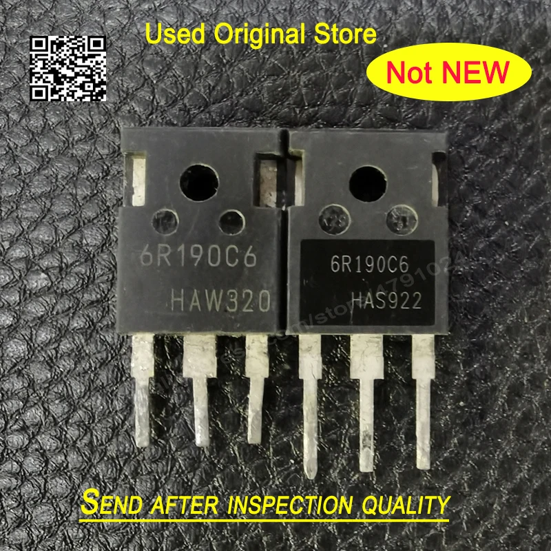 Used original 10pcs 60C7040 65C7045 6R190C6 6R125P 65C7019 IPW60R040C7 IPW65R045C7 IPW60R190C6 IPW60R125C6 TO-3P