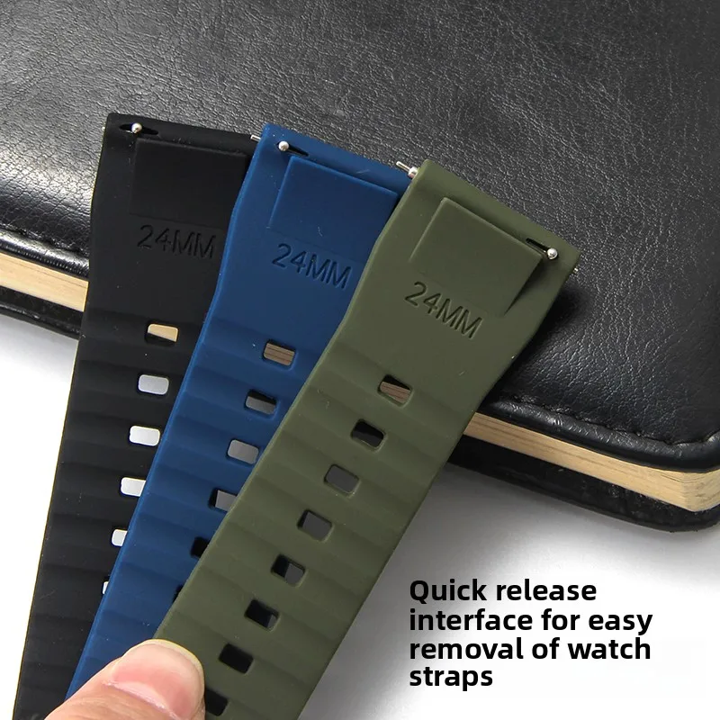 Leggero e traspirante, delicato sulla pelle per Casio 5571 5497 PRG-600 Cinturino in silicone Interfaccia piatta Blu Verde Nero Rosso Arancione