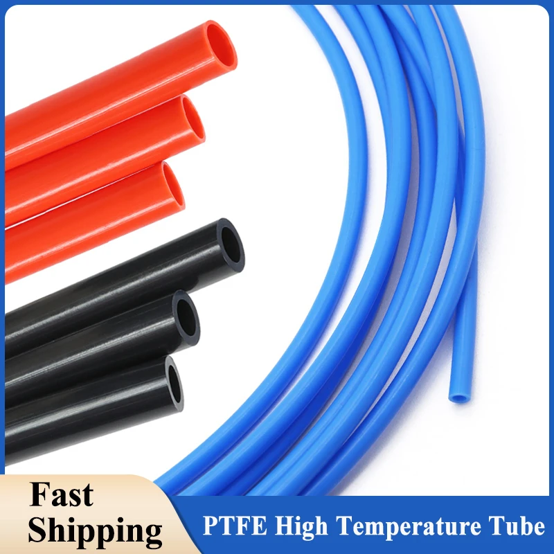 

1 - 10m PTFE High-Temperature Tube ID 0.5mm 1mm 2mm 2.5mm 3mm 4mm 5mm 6mm 7mm 8mm 10mm Oil Resistant Flexible 3D Printer Tubing