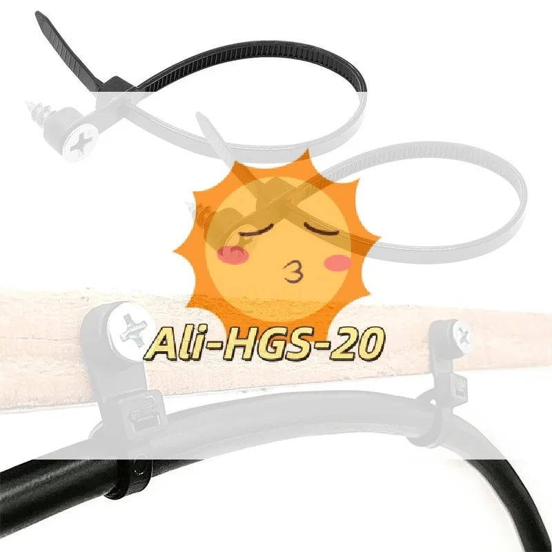 

100PCS Screw Mount Reusable Cable Ties, Self-Locking Nylon Straps for Secure Wire Management in Cabinets & Offices