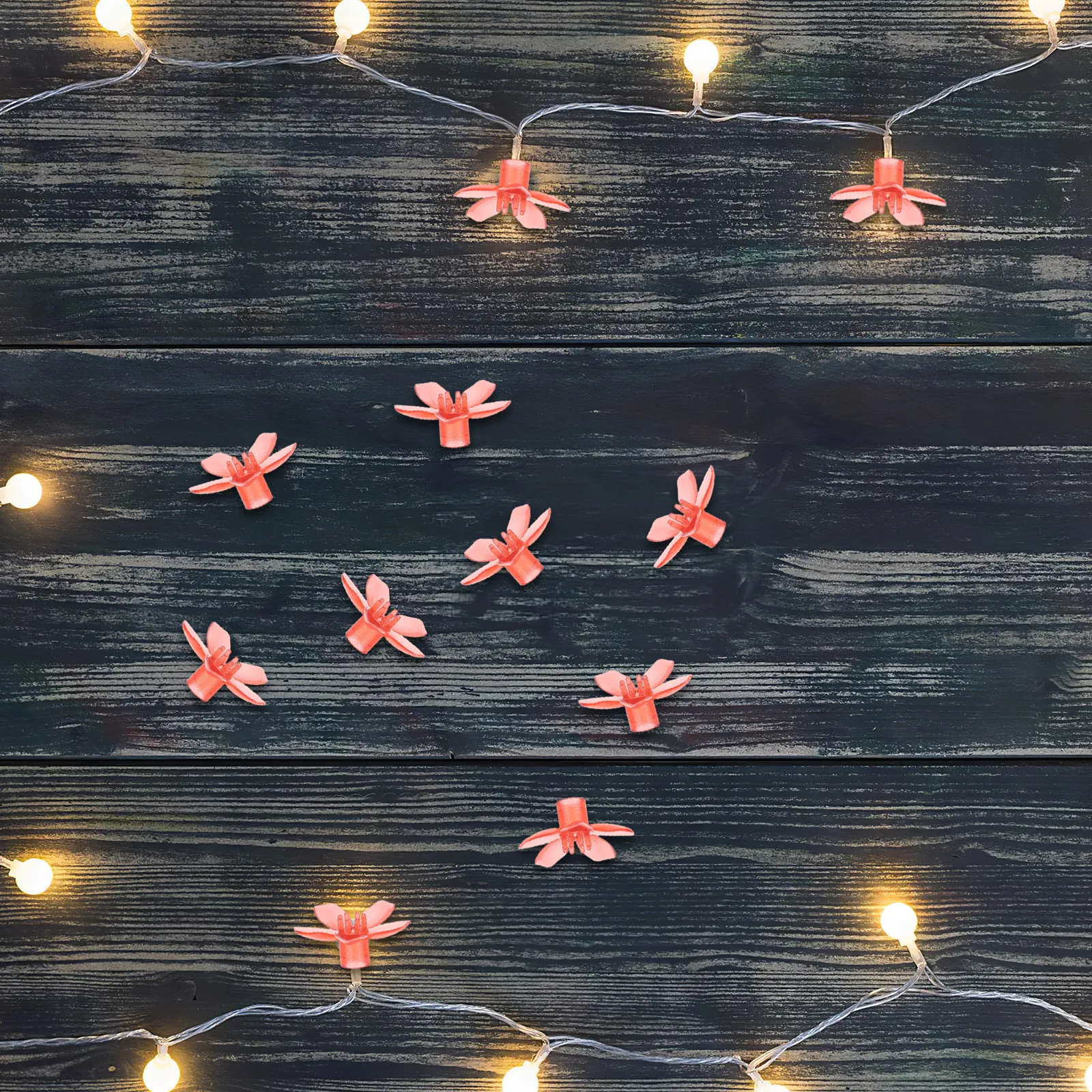 100Pcs Cherry Blossom Lampshade Covers 5Mm Plastic Decorative Lamp Shade Replacement for LED String Lights Wedding Party Home