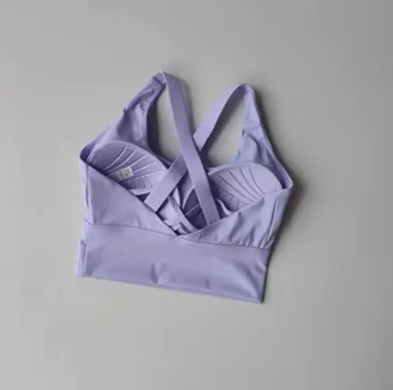 All-in-one Sports Bra Collection Breast High-intensity Professional Shock-Proof Huddle Running Bra Yoga Fitness Bra Summer Cloth