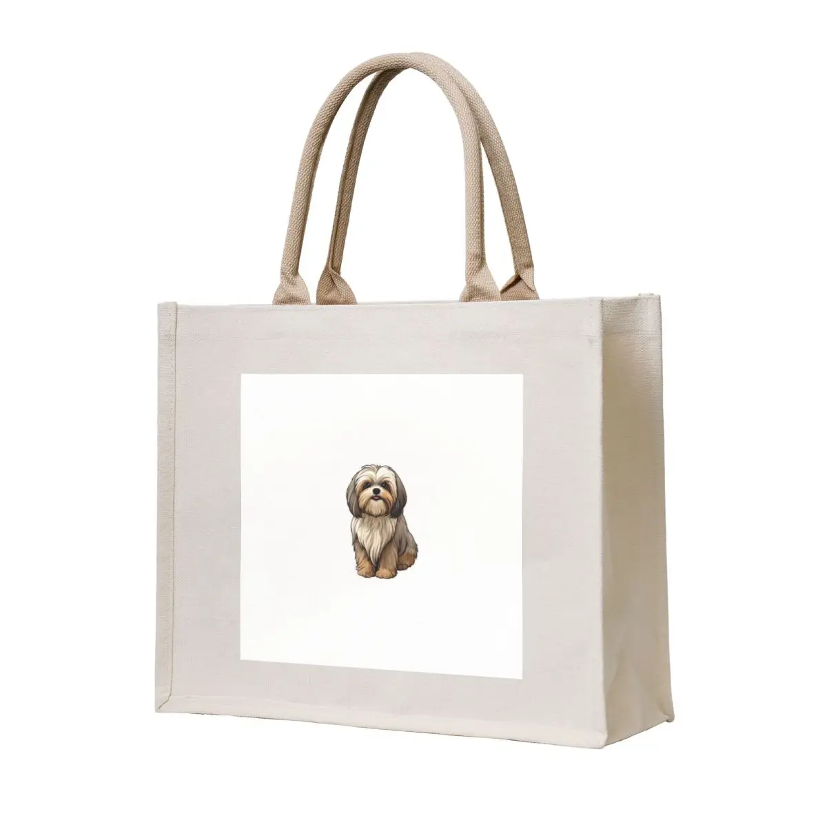 

Adorable Lhasa Apso Dog Tote Bag Gift bags woman shopping bag shopping bags foldable