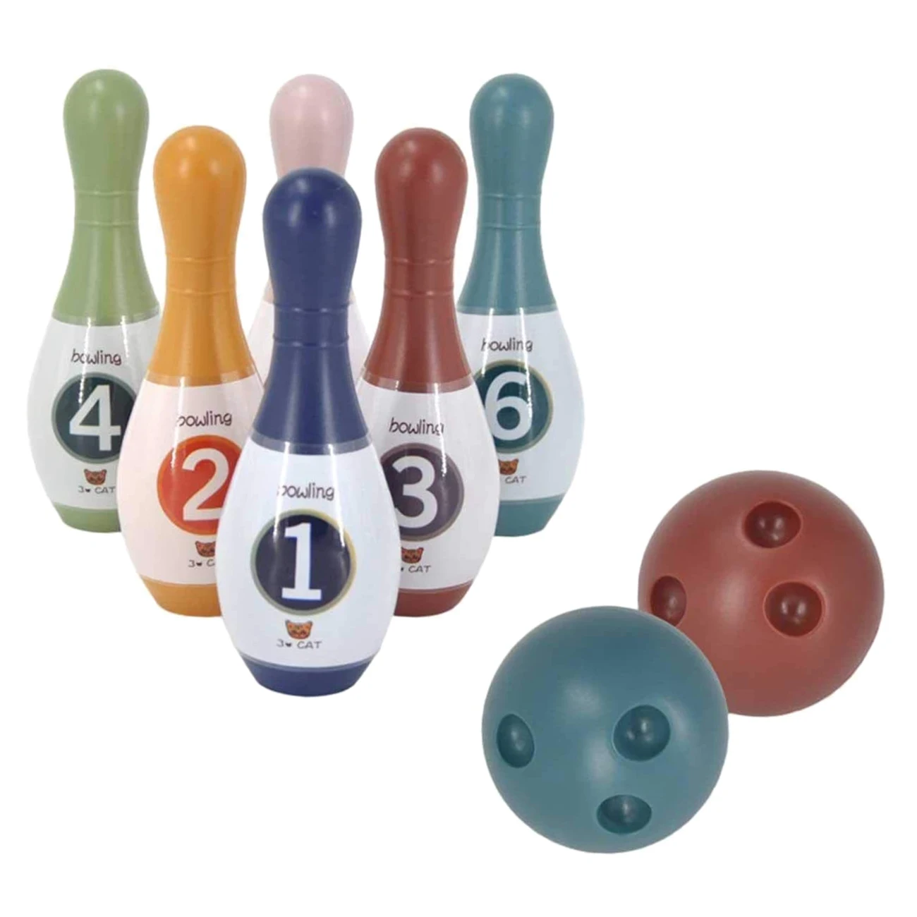 Bowling Toys for Kids Children Bowl Game Toy Set Early Educational Toys for Toddlers Kids Aged 2-6 Years Old