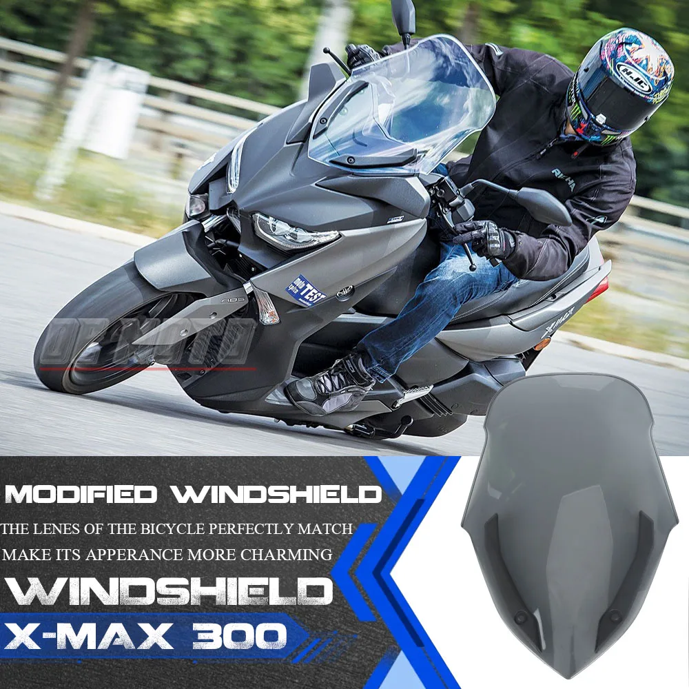 

Motorcycle Front Windscreen Windshield Wind Screen Shield Deflector Guard For Yamaha Xmax X-max 300 Xmax300 X-max300 2017-2022