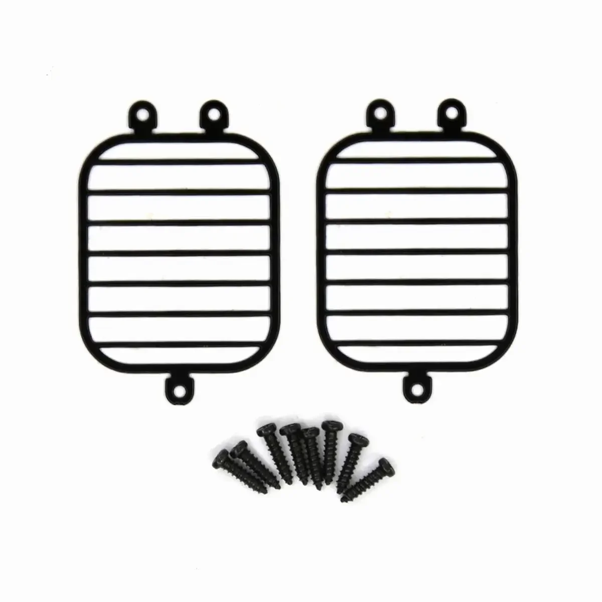 2Pcs Headlight Lampshade Metal Front Lamp Protective Grille Net Cover for 1/10 RC Crawler Car TRX6 G63 TRX4 G500