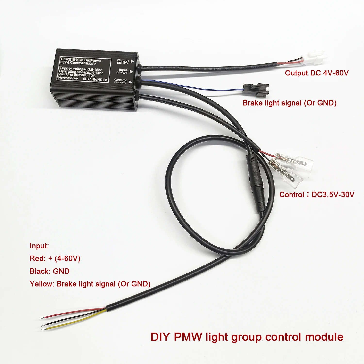 EBKE Ebike 6V Headlight Trigger Module 3.3V-24V Signal Control Mosfet High Power For BAFANG BBS 01 02 03 HD 9W