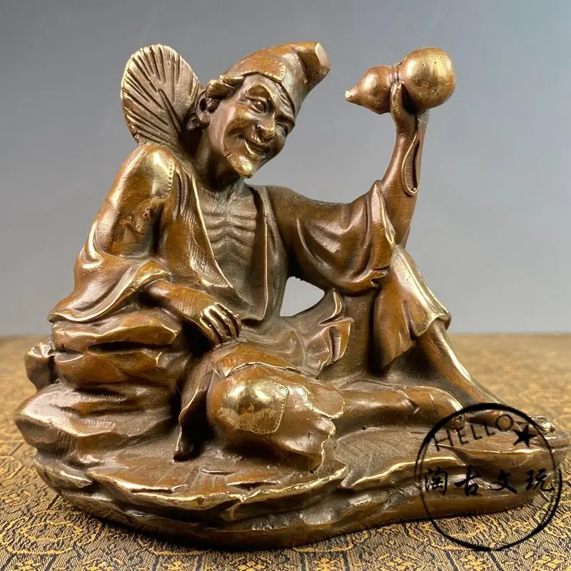 wine pot sitting Living buddha jigong Statue Sculpture Figurines Home Garden Decoration Statues For House