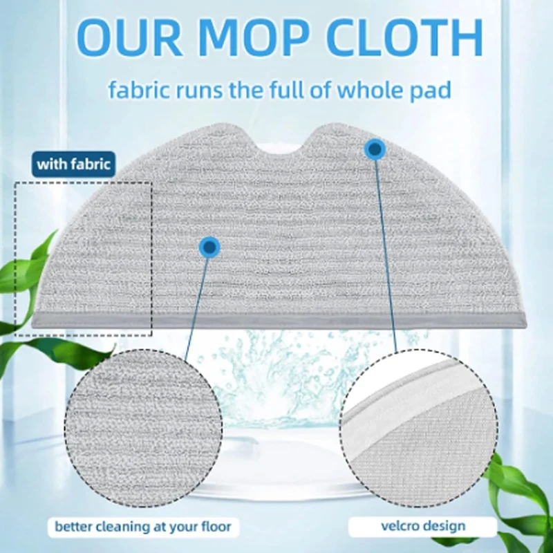 Para mijia 2c stytj03zhm robô aspirador de pó peças reposição principal escova lateral filtro hepa mop pano acessórios kit