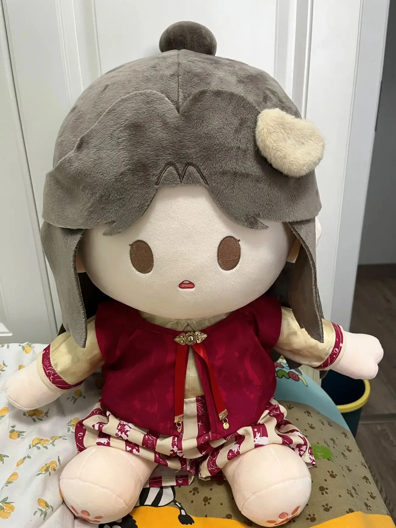 Antike neue chinesische Ersatz anzug Bambus Drachen Muster Hanfu Kleidung Outfit Kawaii Geschenk für 40cm Anime sitzende Puppe