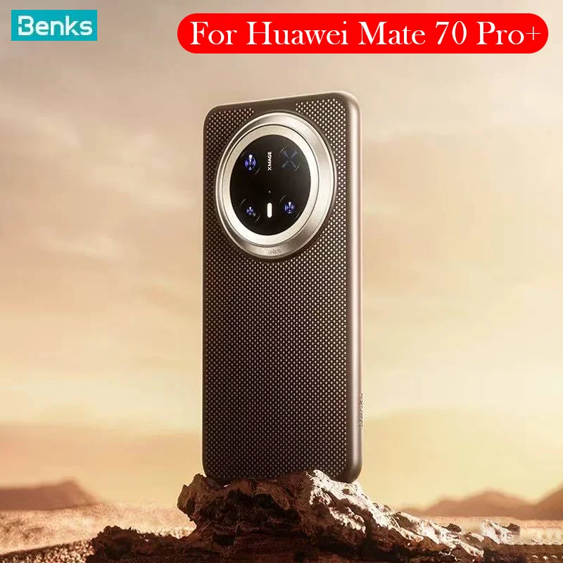 Чехол Benks из углеродного волокна для Huawei Mate 70 Pro Plus, задняя крышка с кевларовой беспроводной зарядкой для HUAWEI MATE 70 Pro Pro +