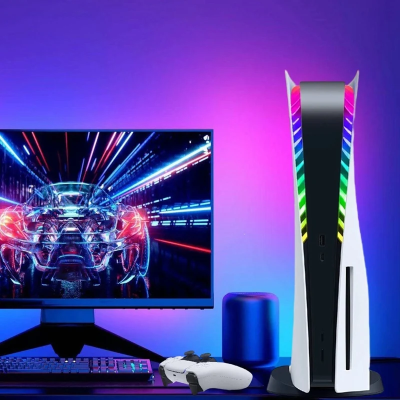 ●RGB LED Light Strip for / Slim Console, IR Remote/APP/USB 3 Methods, DIY Decoration Accessories