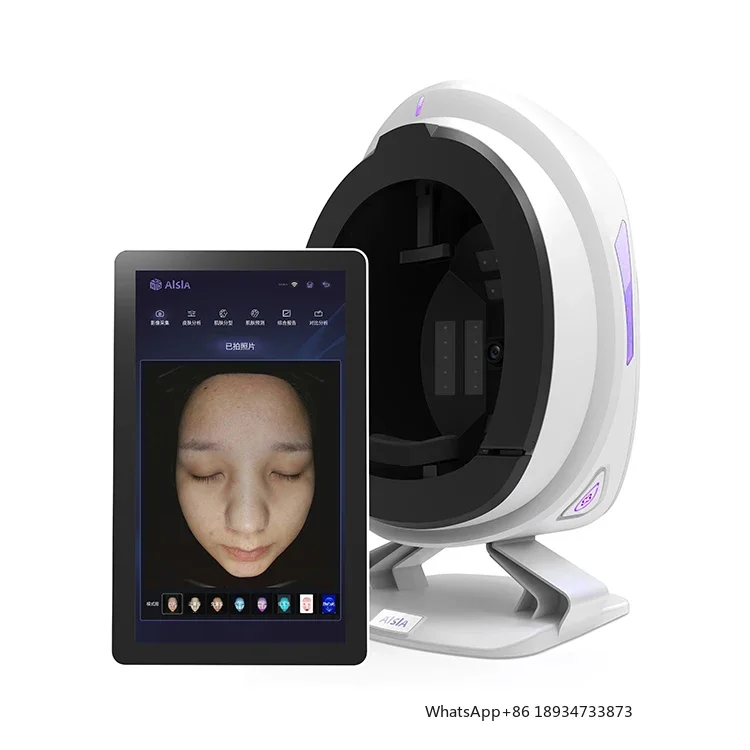 2024 new design intelligent 4d skin scanner 8 Digital Deep Facial  Detector Comprehensive image analyzer