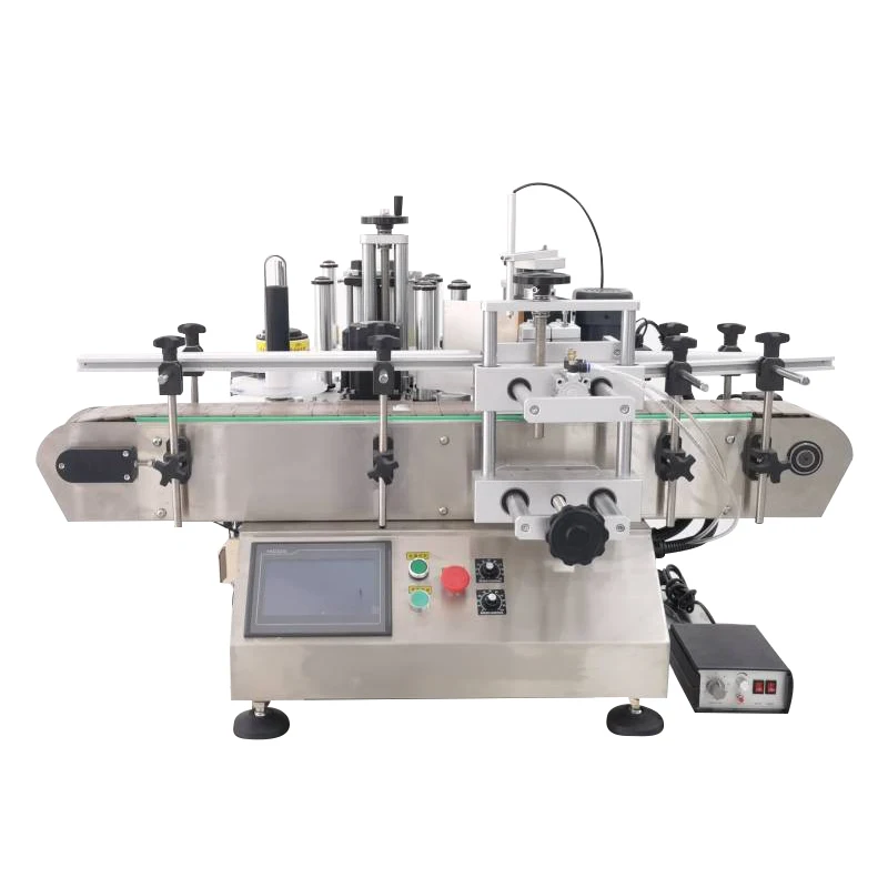 

SY-150 Automatic Desktop Label Applicator Jar Round Bottle Sticker Labeling Machine With Expiry Date Code Printer