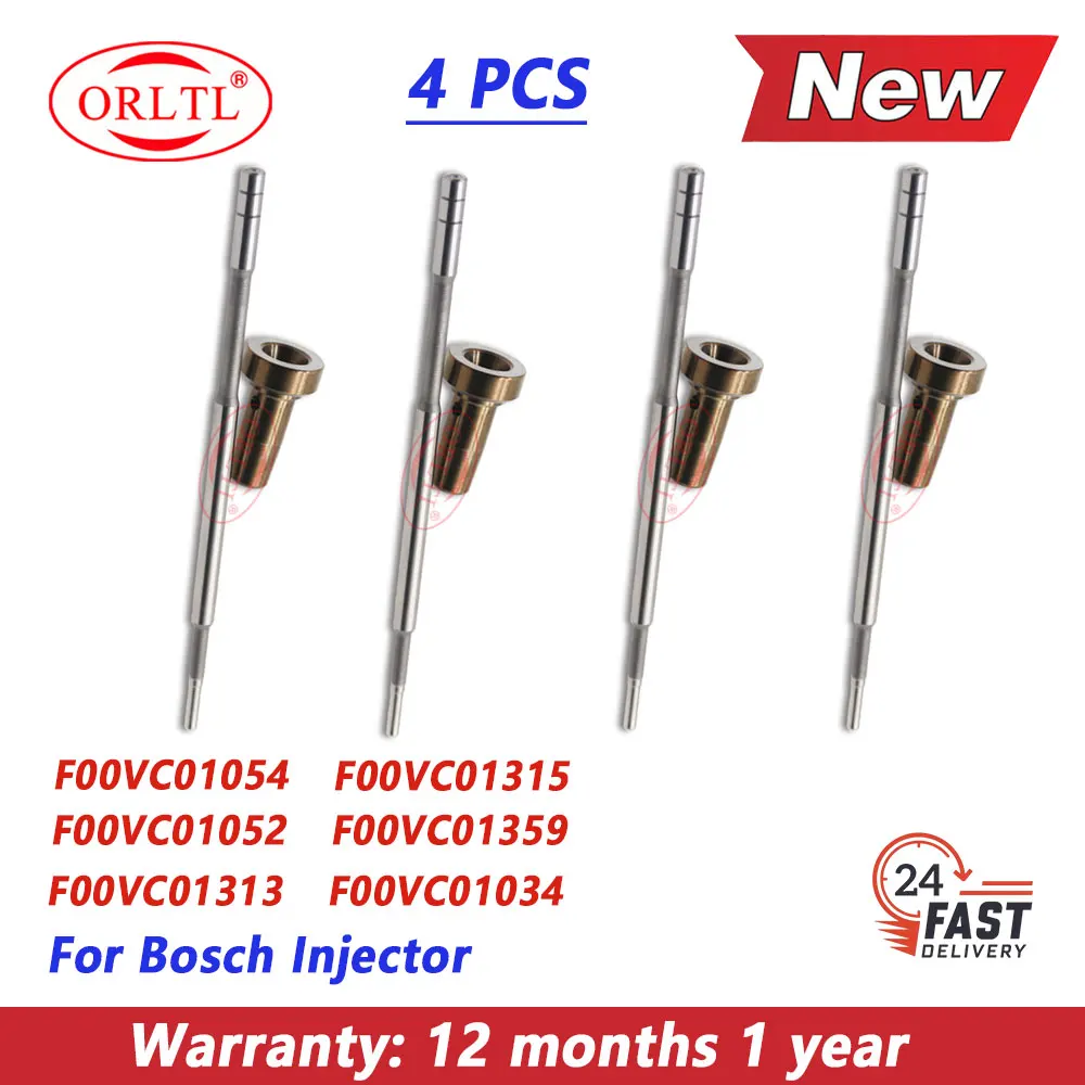 4PCS F00VC01054 F00VC01052 F00VC01313 F00VC01315 F00VC01359 F00VC01034 For BOSCH Injector New Control Valve