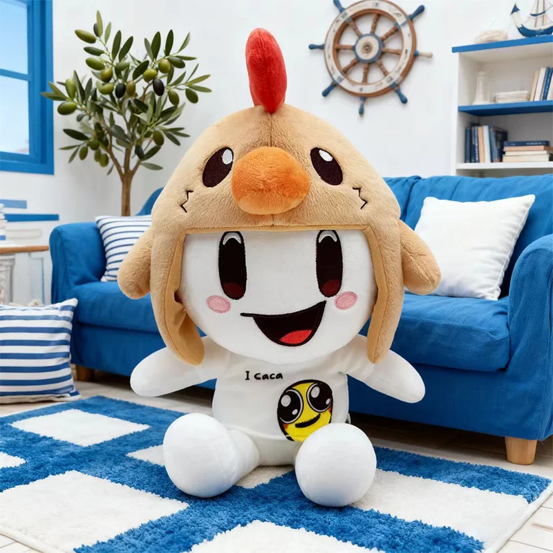 23CM lindo creativo PMishiann juguete de peluche con cabeza de pollo Animal relleno figura de Anime de dibujos animados colección periférica chico abrazando regalo