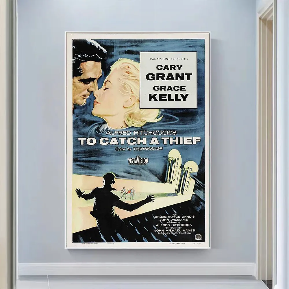 V2845 To Catch a Thief Vintage Classic Movie Wall Silk Cloth HD Poster Art Home Decoration Gift