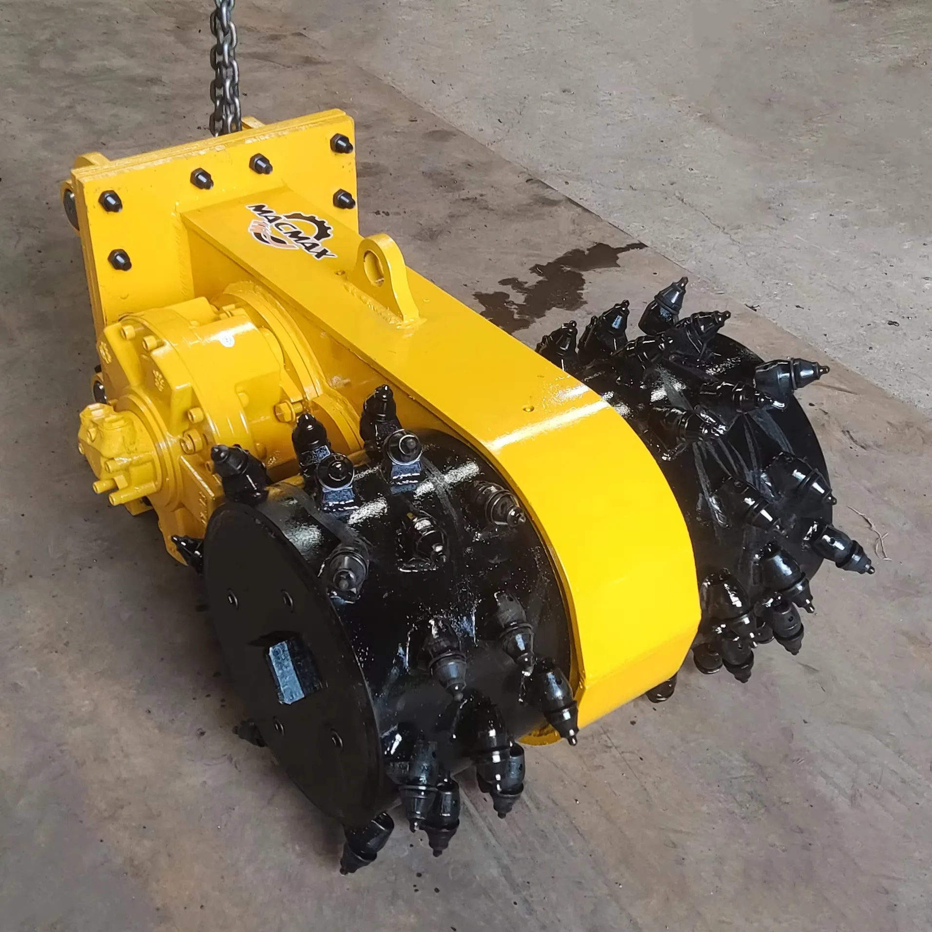 Roadheader Attachment Hydraulic Trenching Drum Cutters for 20 Ton Excavators Cutter for Tunnel Boring Machine
