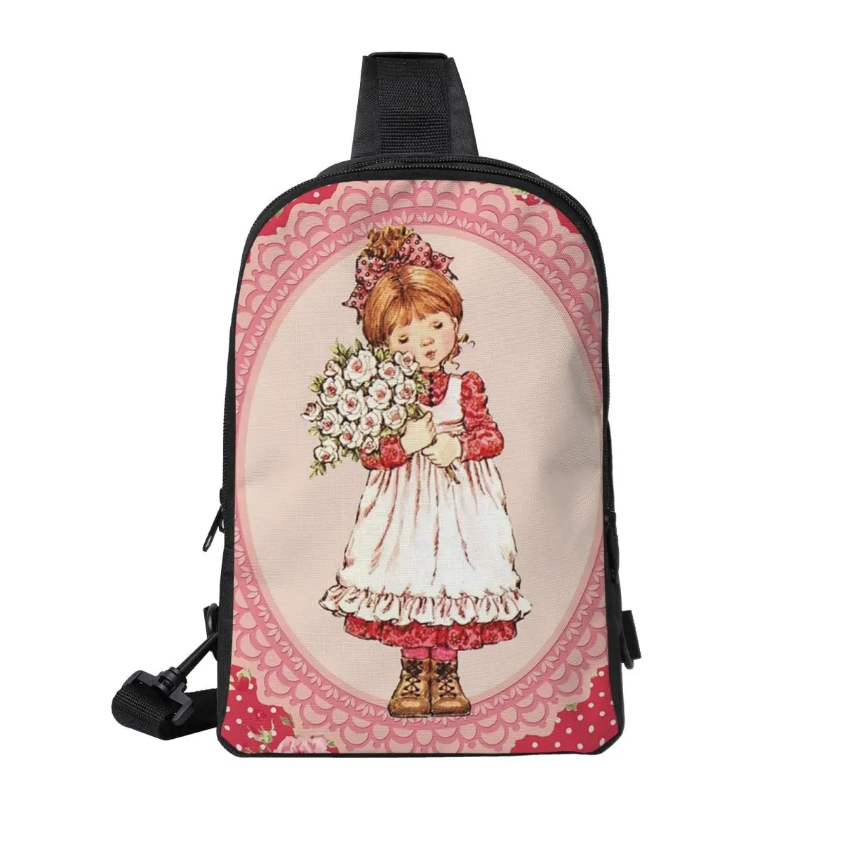 

Kawaii Sarah Kay Chest Bag Men Sling Crossbody Backpack Chest Bag Travel Hiking Daypack Shoulder Bag