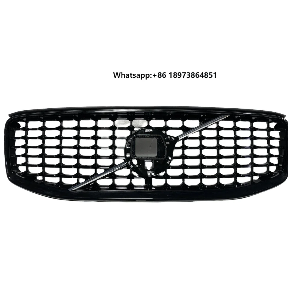 

For 2022 2023 2024 XC60 Radiator Upper Grille R-Design Blackened With Sensor Badge OE 32133812 32337964