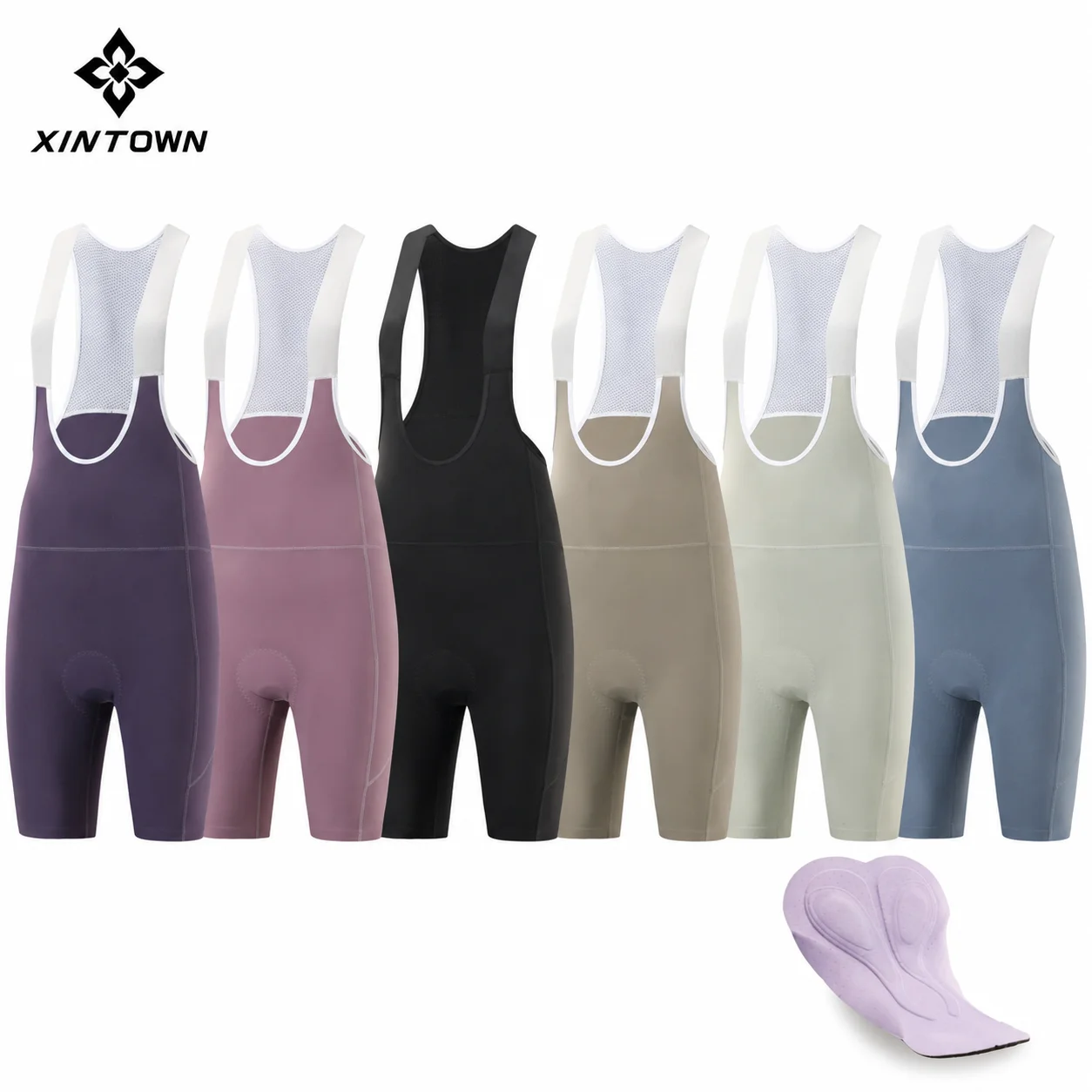 XINTOWN Women's Cycling Bib Shorts Breathable Quick Dry 6H Gel Padded Bike Bib Shorts Shock Absorbing Road MTB Cycling Tights