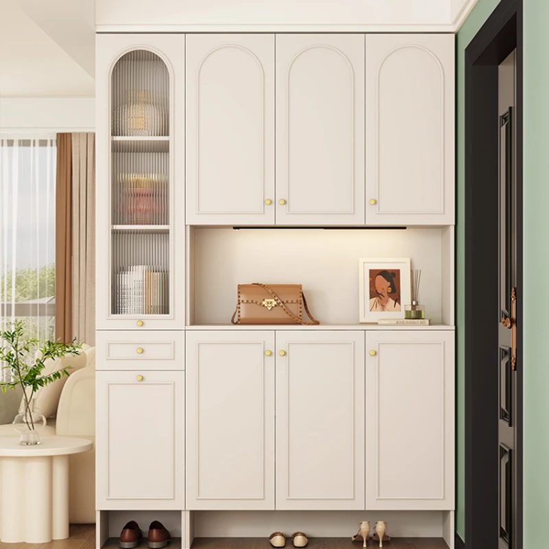 

Home Shoe Cabinet Home Doorway Large Capacity Living Room Entrance Cabinet Hall Cabinet Integrated Wall Clothing Cabinet Hallway