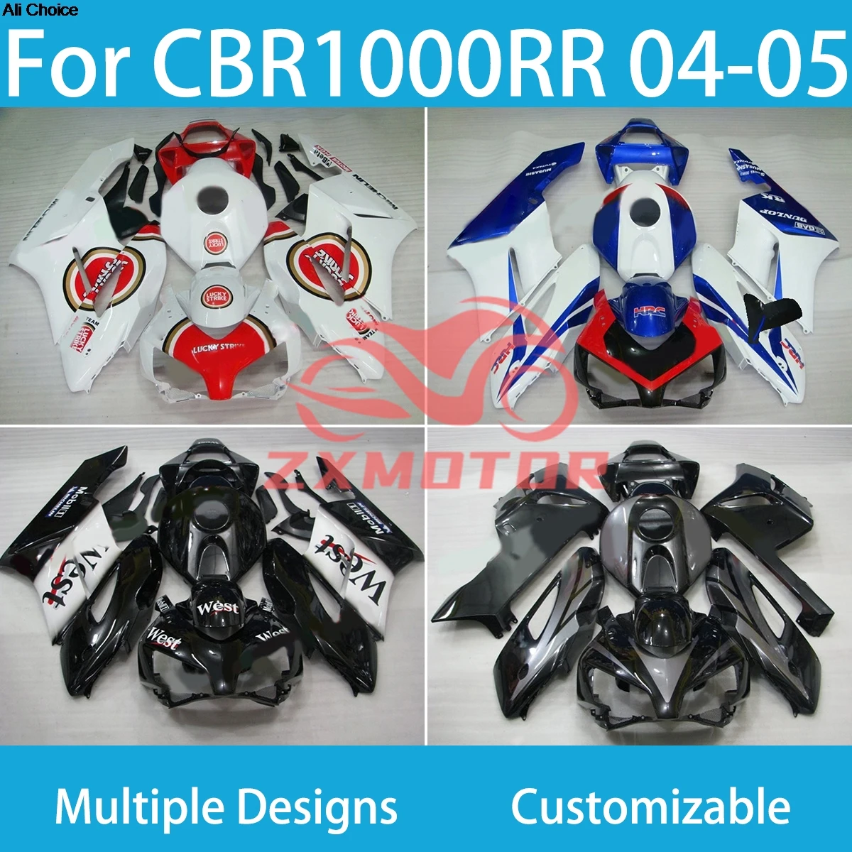 New CBR 1000RR 04 05 ZXMT Fairing Kit for HONDA CBR1000RR 2004 2005 Motorcycles Accesories Injection Fairings