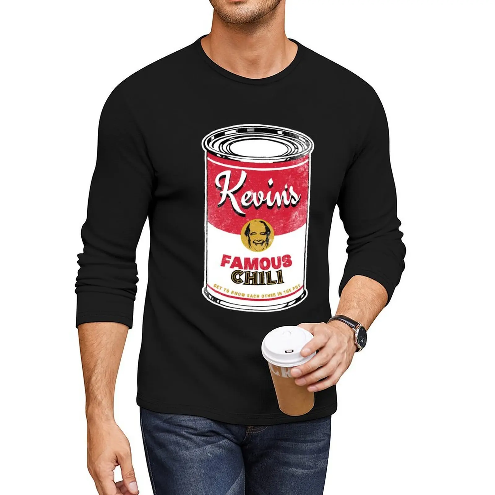 

Kevin's Famous Chili Long T-Shirt custom t shirts Oversized t-shirt graphics t shirt Aesthetic clothing t shirts for men