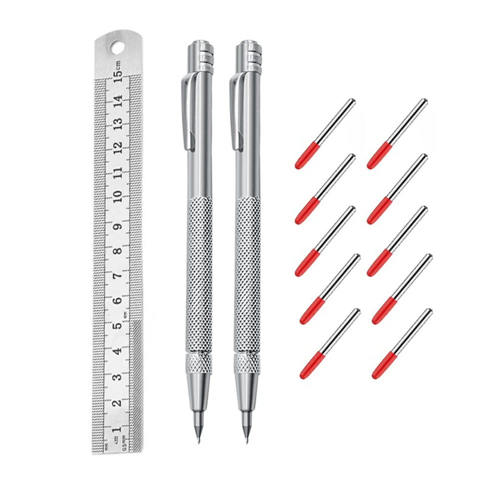 Imagem -02 - Scribe Carbide Scriber Pen Metal Madeira Vidro Azulejo Marcador de Corte Lápis Metalurgia Carpintaria Ferramentas Manuais